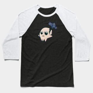 Skull with flowers Baseball T-Shirt